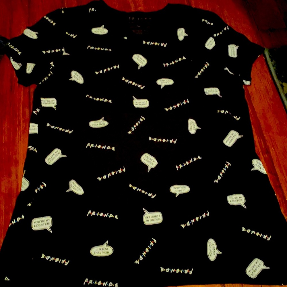 FRIENDS XXXL 21 black famous phrase T shirt- worn once